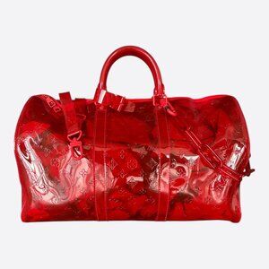 Louis Vuitton Red Prism Keepall 50
